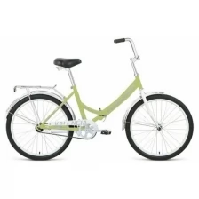 Велосипед FORWARD VALENCIA 24 3.0 (24" 3 ск. рост. 16" скл.) 2021, зеленый/серый, RBKW1YF43003